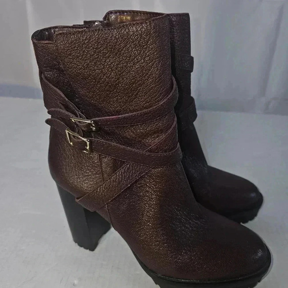 Vince Camuto Elisen Leather Midcalf Boots Sz 8M‎ - Picture 4 of 13